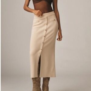 ENDLESS ROSE KNIT A-LINE MIDI SKIRT